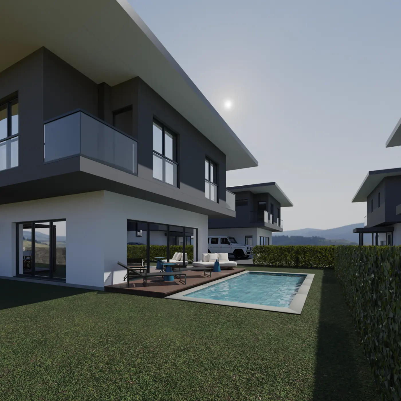 Silivri Arsa 686 Öneri Villa Site Projesi — Interior, exterior and landscape design image 37