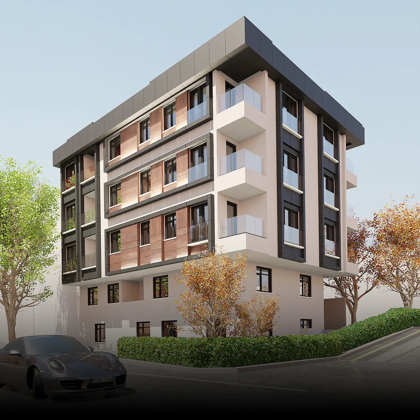 Dalman Yapı — Apartman cephe tasarımı görsel 3