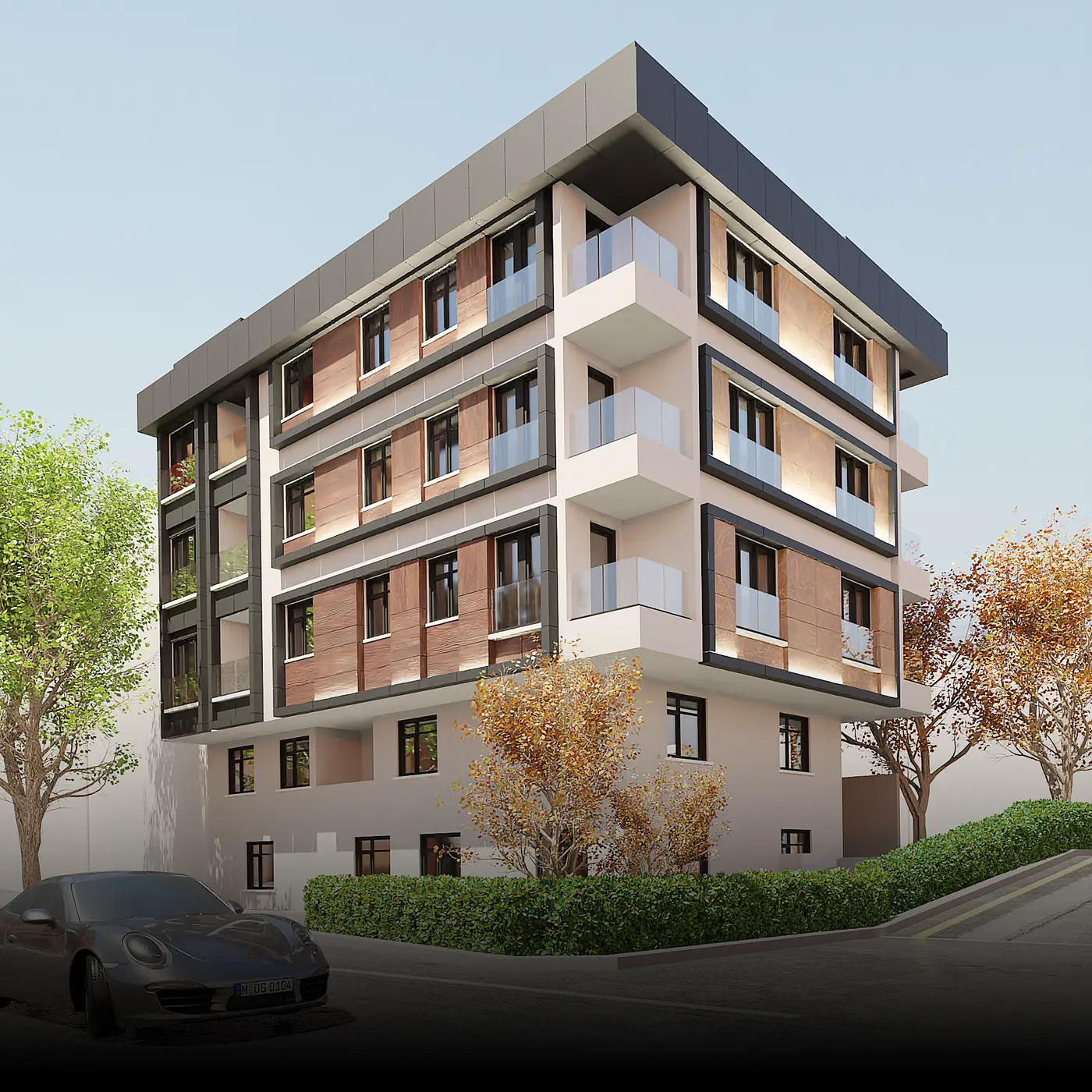 Dalman Yapı — Apartman cephe tasarımı görsel 4