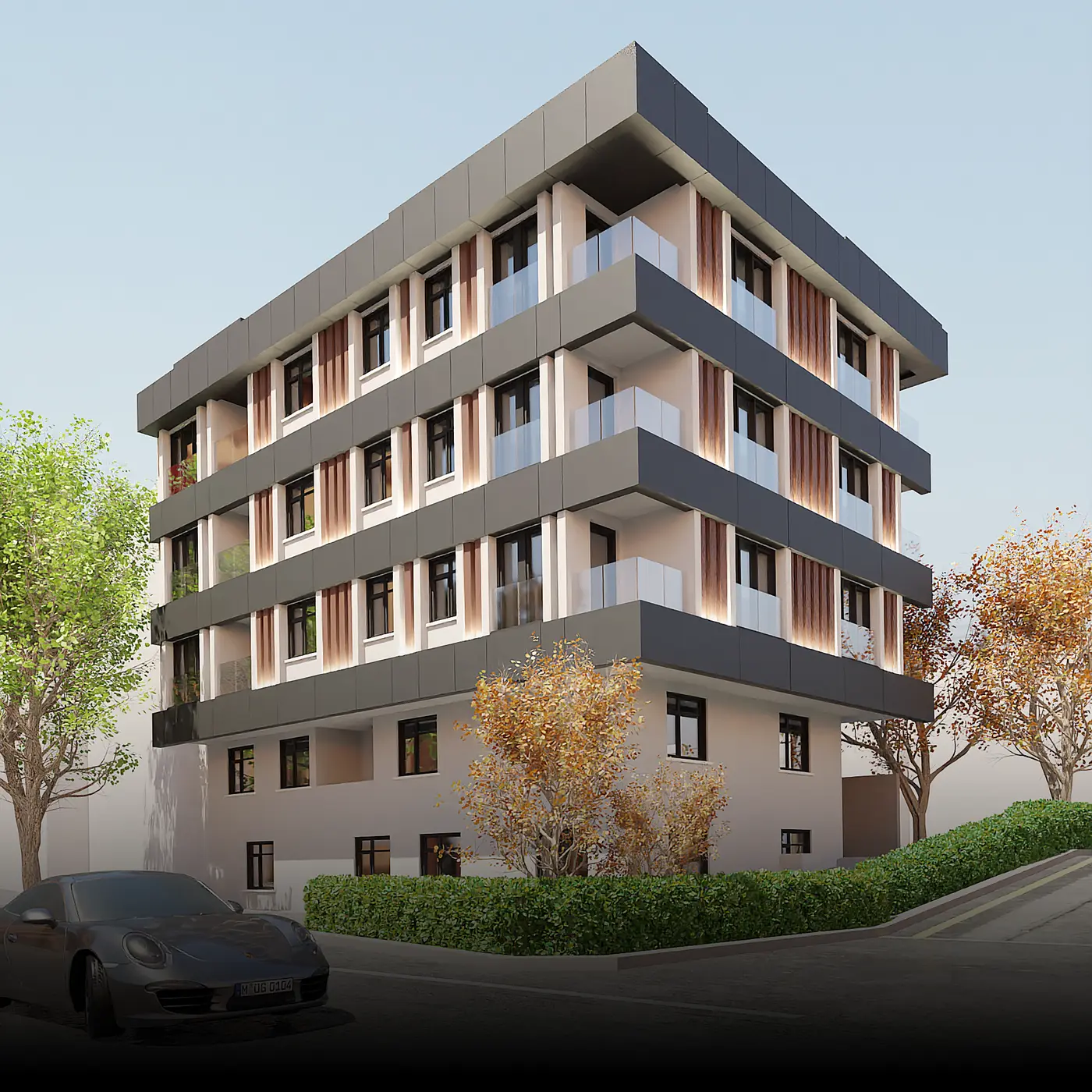 Dalman Yapı — Apartman cephe tasarımı görsel 6