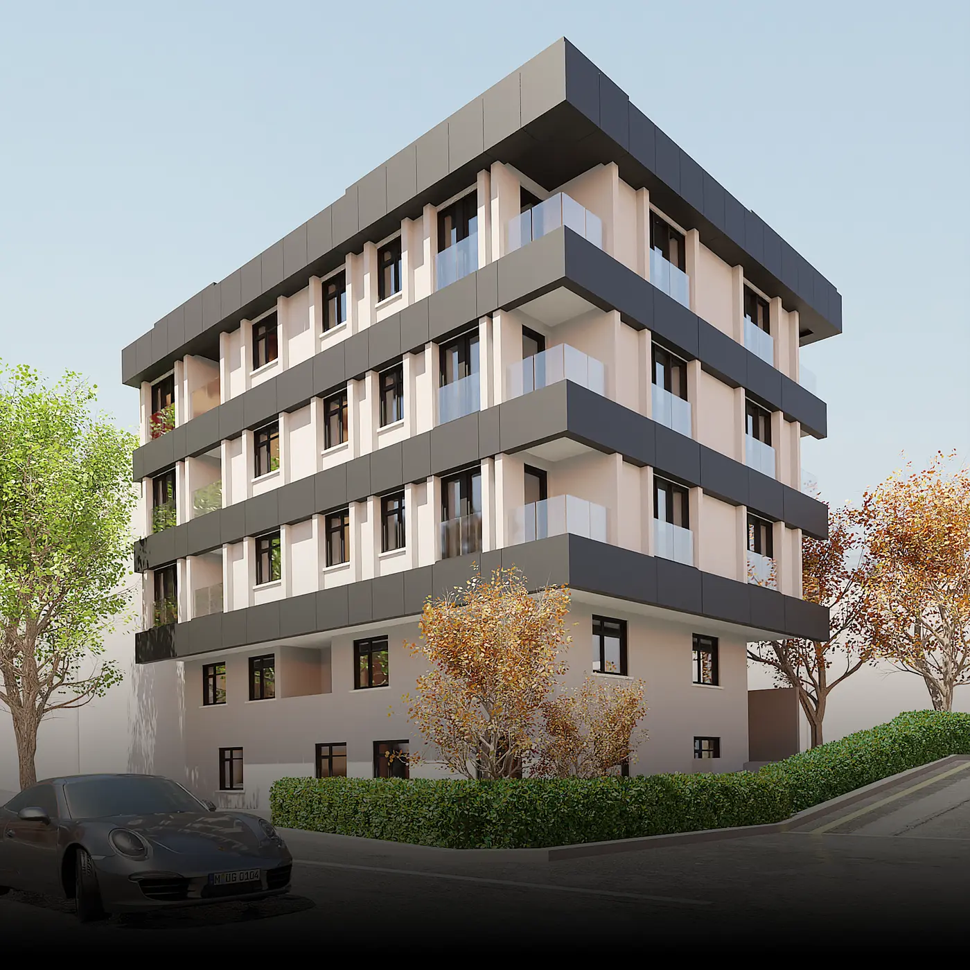 Dalman Yapı — Apartman cephe tasarımı görsel 5