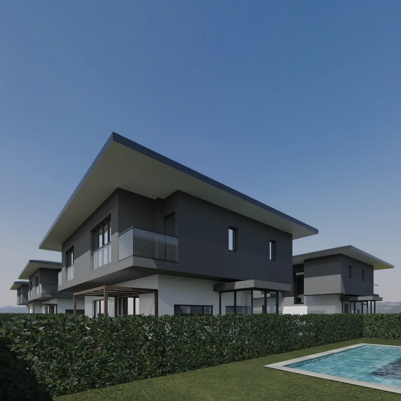 Silivri Arsa 686 Öneri Villa Site Projesi — Interior, exterior and landscape design image 33