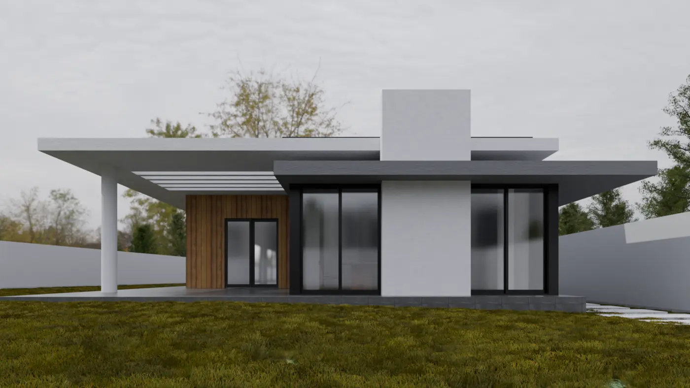 Çatalca — Villa dış mekân tasarımı görsel 3