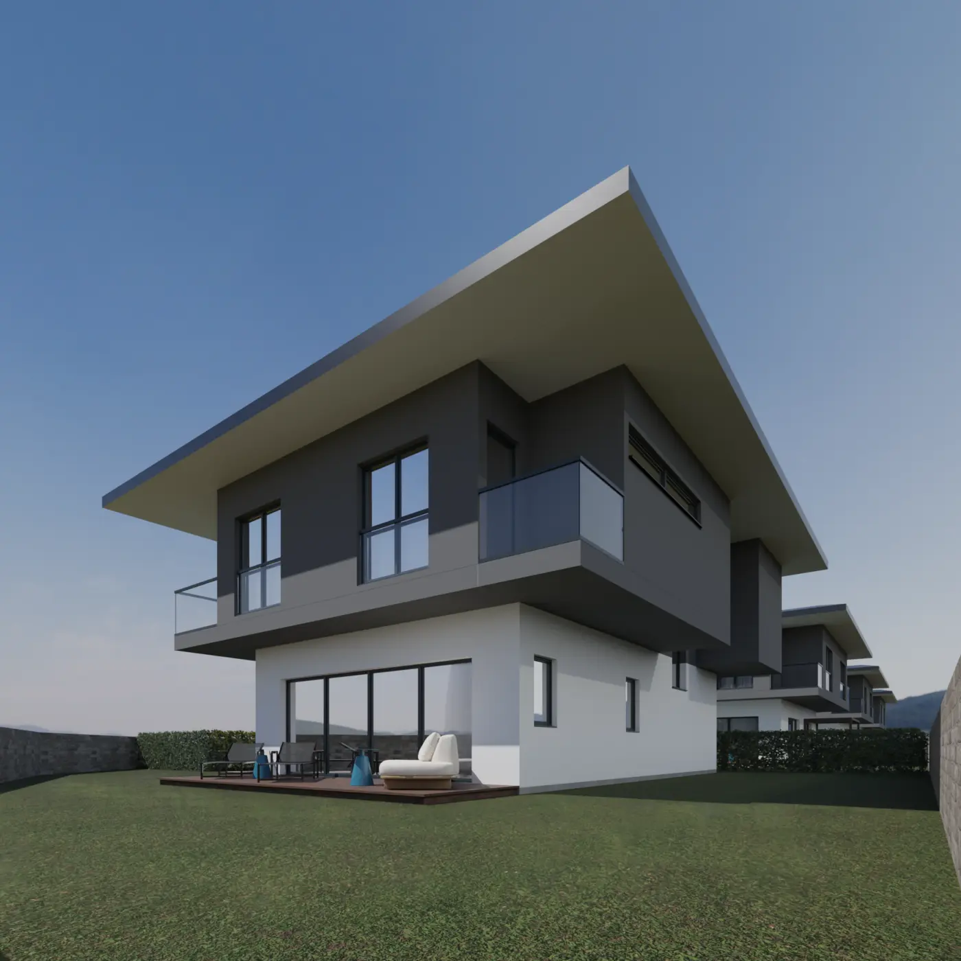 Silivri Arsa 686 Öneri Villa Site Projesi — Interior, exterior and landscape design image 31