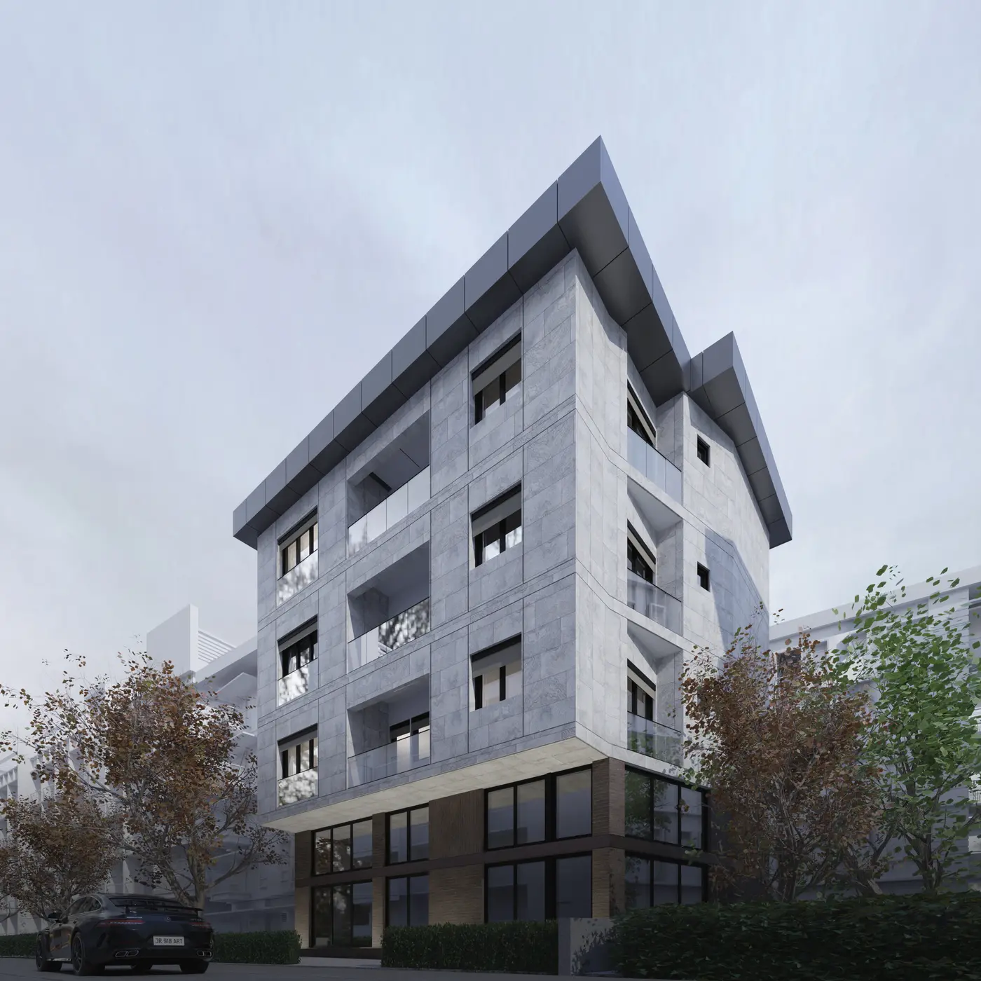 Ferhatpaşa Apartman — Façade design