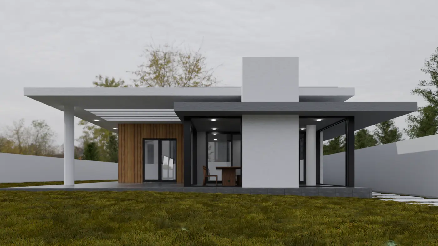 Çatalca — Villa dış mekân tasarımı görsel 4