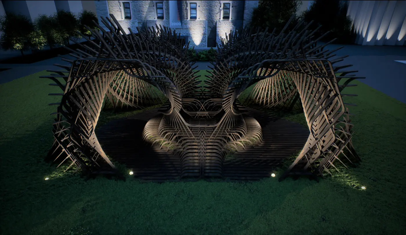 Re-Emerge: Upcycled Pavilion — Architectural visualization image 2