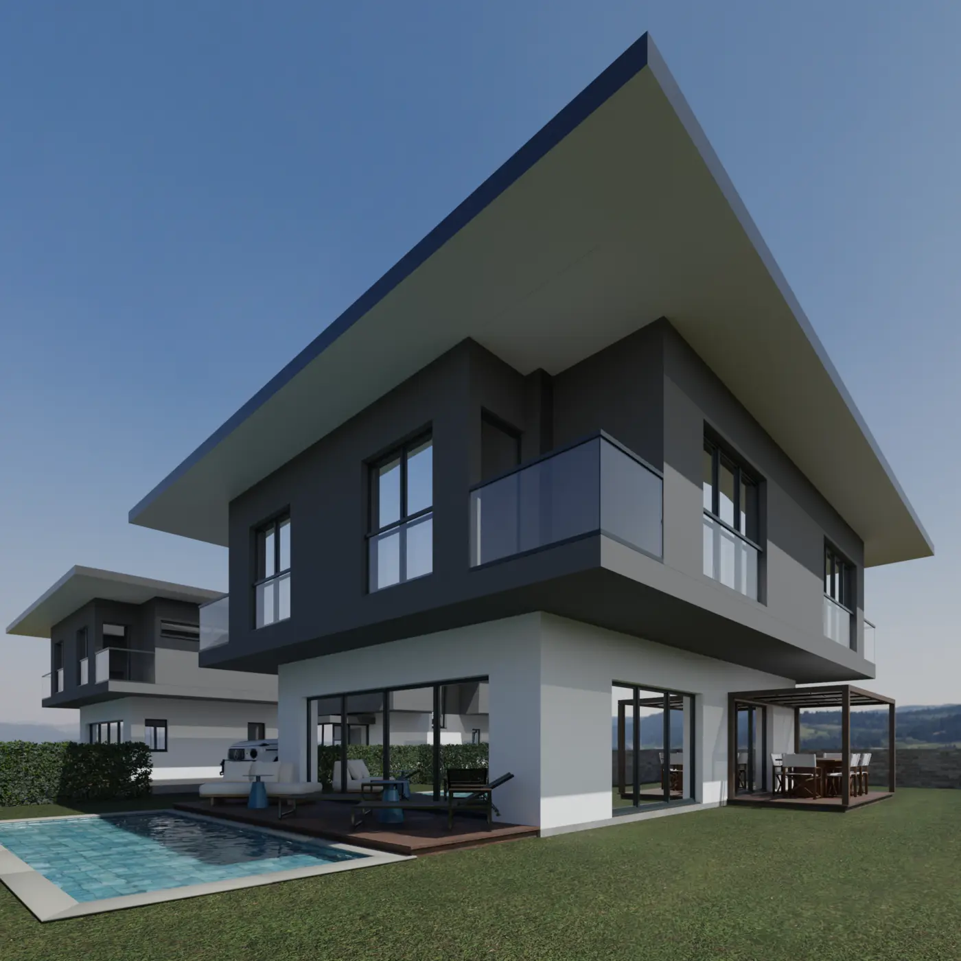 Silivri Arsa 686 Öneri Villa Site Projesi — Interior, exterior and landscape design image 30