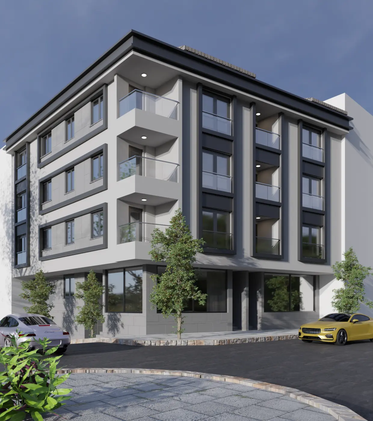 Dalman Yapı — Apartman cephe tasarımı görsel 7
