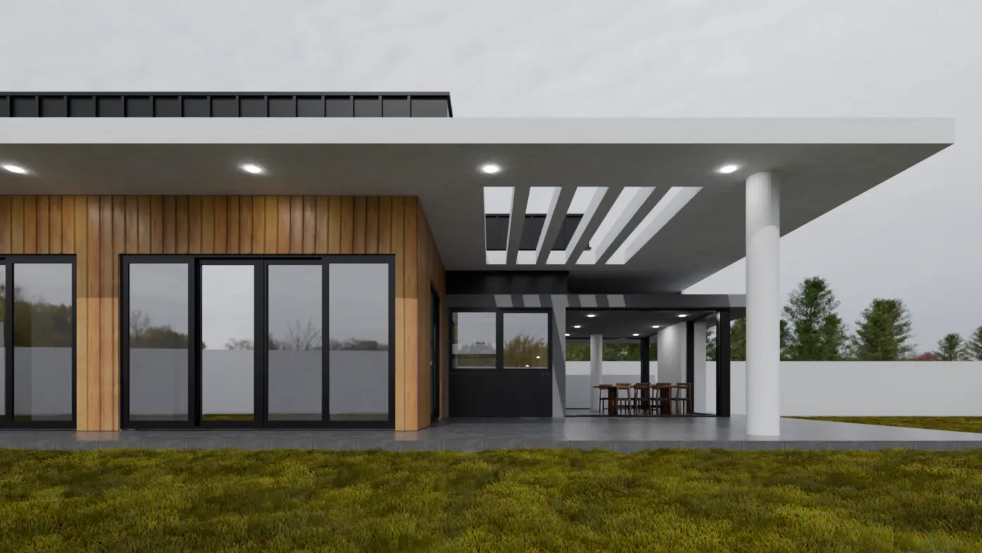 Çatalca — Villa dış mekân tasarımı görsel 2