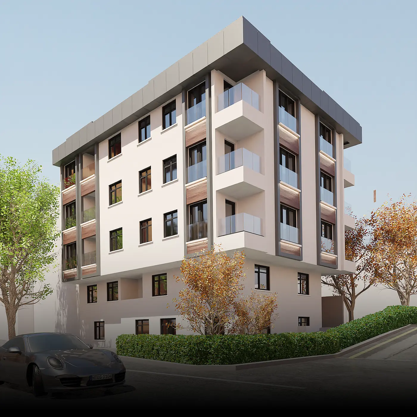 Dalman Yapı — Apartman cephe tasarımı görsel 1