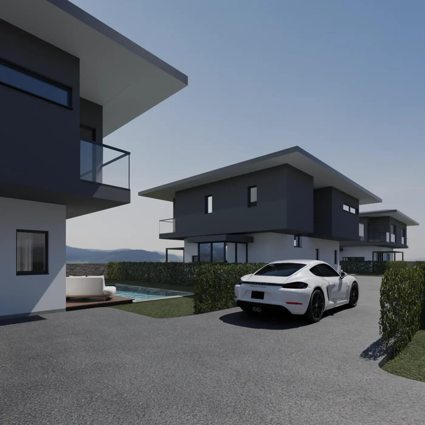 Silivri Arsa 686 Öneri Villa Site Projesi — Interior, exterior and landscape design image 43